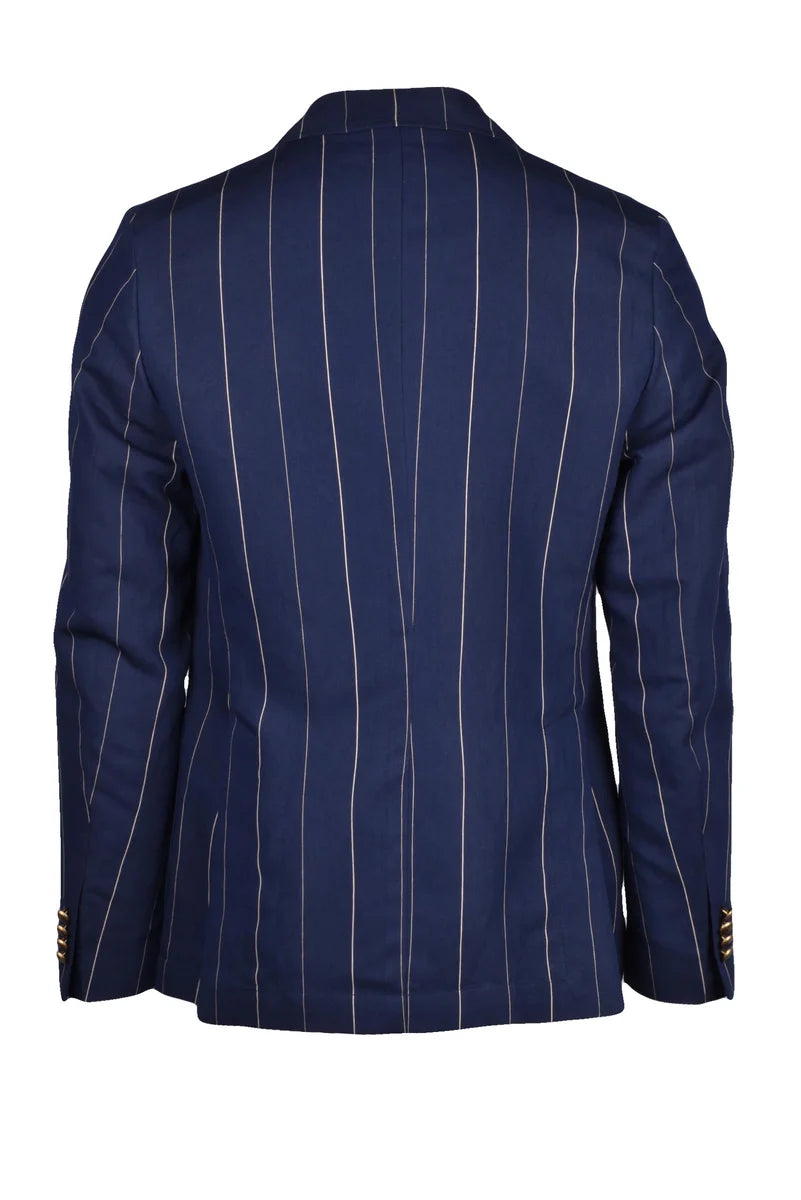 Double-Breasted Jacket - Blue
