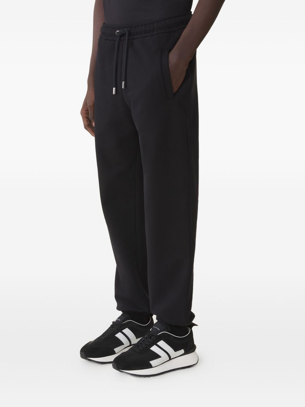 Relaxed Fit Black Trousers