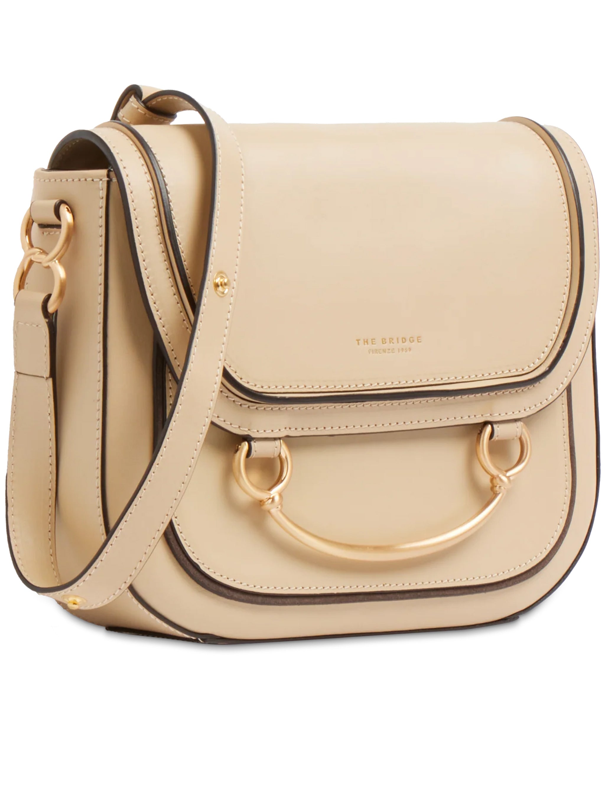 Crossbody Structured Smooth Leather Satchel