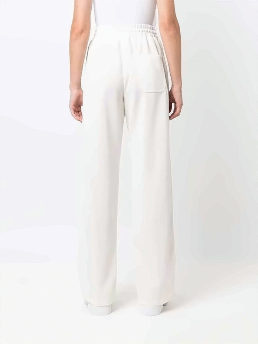 Wide-Leg Track Pants with Graphic Star Motifs