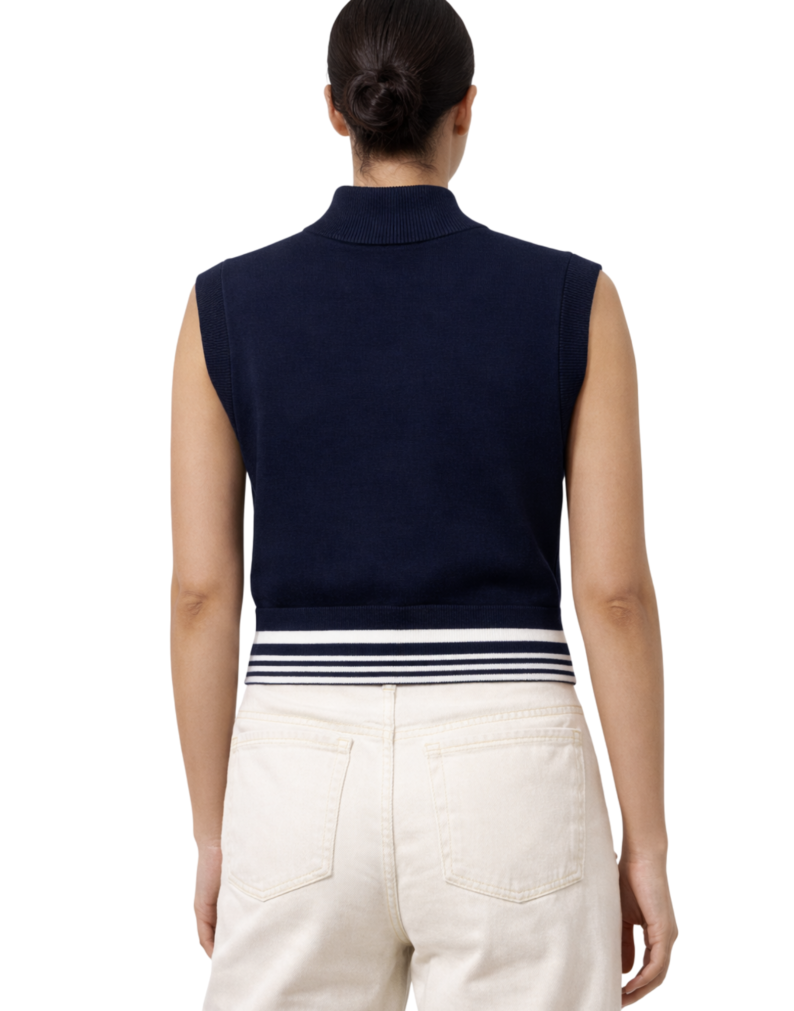 Knitted Blue Women’s Vest