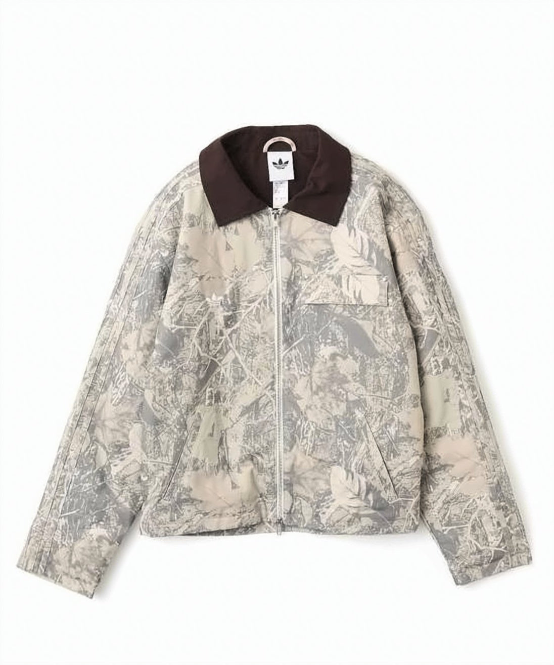 Abstract Camouflage Jacket with Full Front Zipper