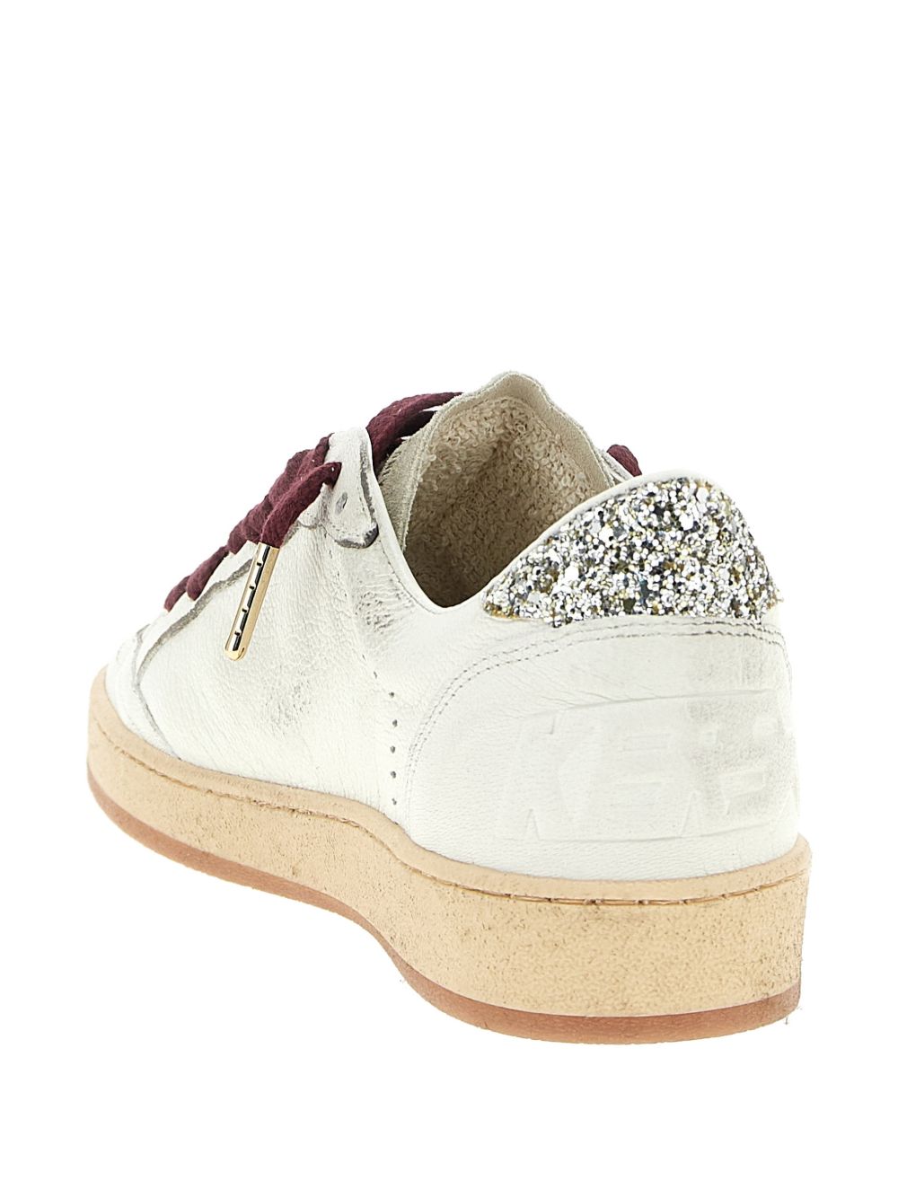Low-Top Sneakers with Metallic Silk