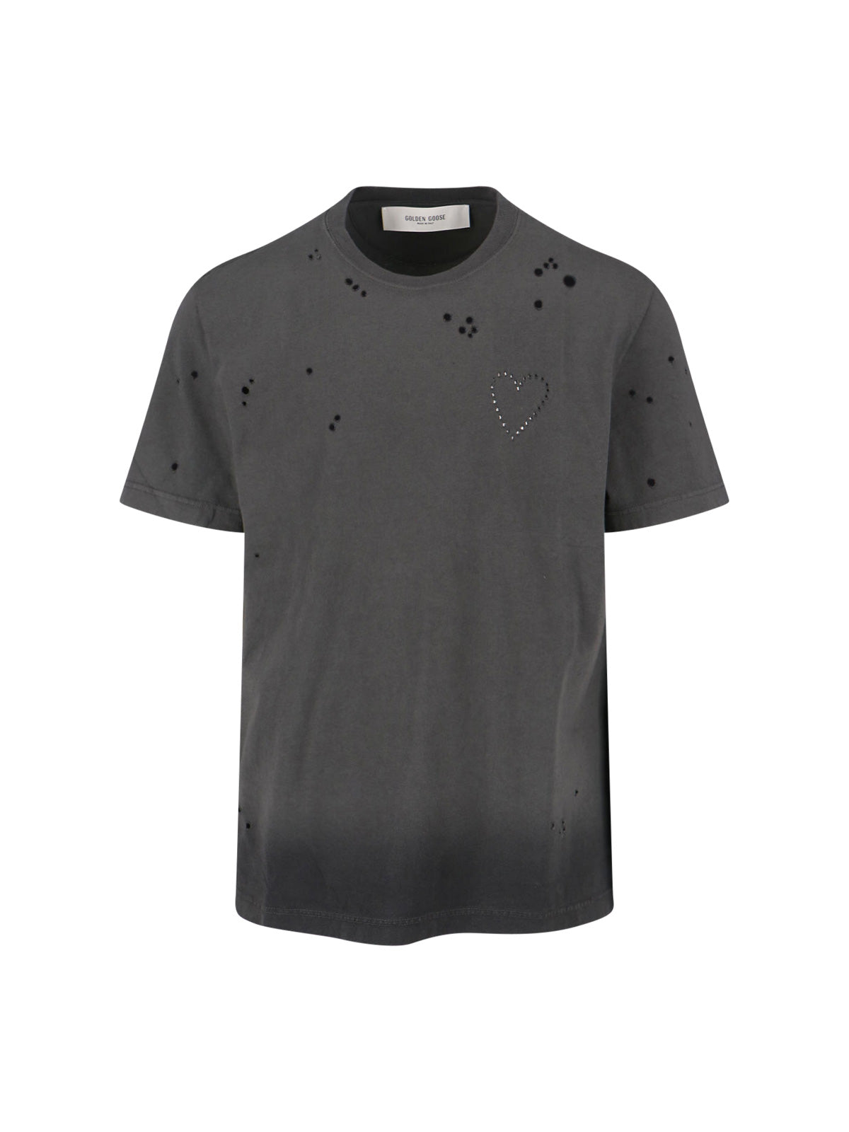 "Journey" T-Shirt In Grey Cotton