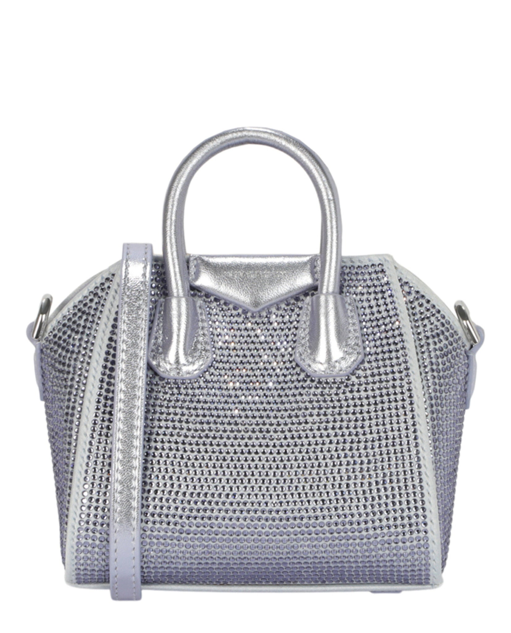 Micro Anitgona Bag In Satin With Strass