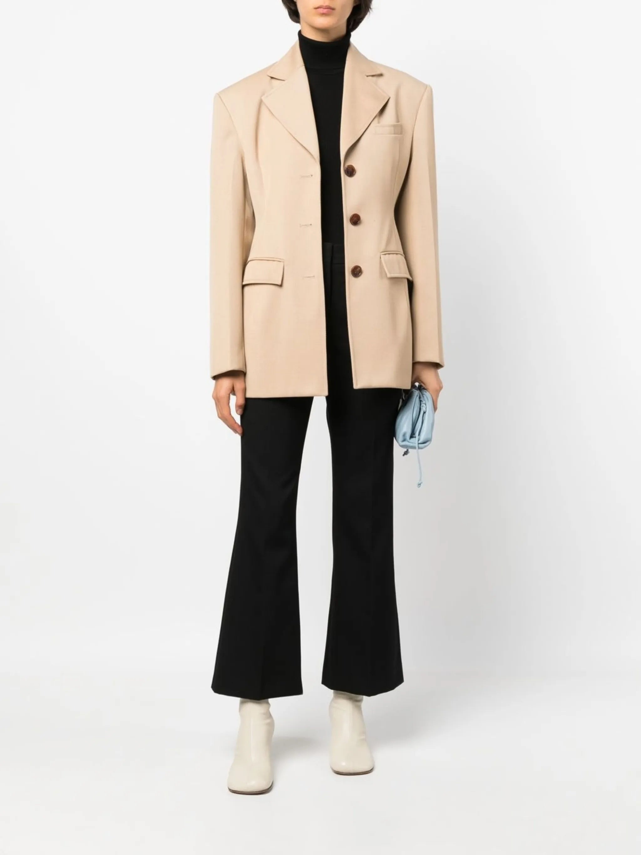 Black Trouser 01 Tailored Bootcut Trousers