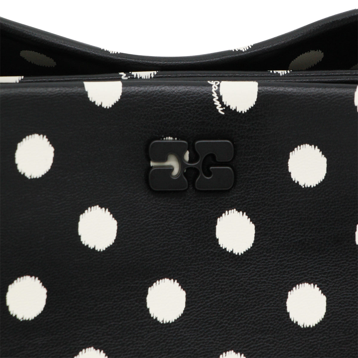 Black Recycled Leather Top Handle Bag