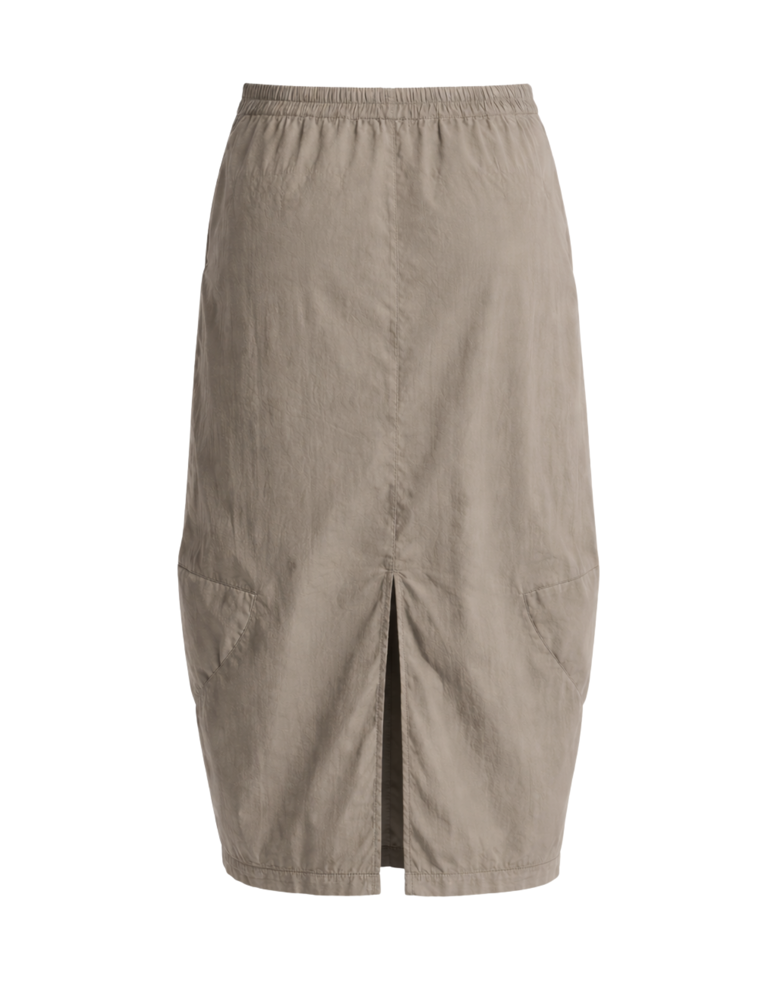 Women’s Midi Skirt In Stretch Cotton Taupe