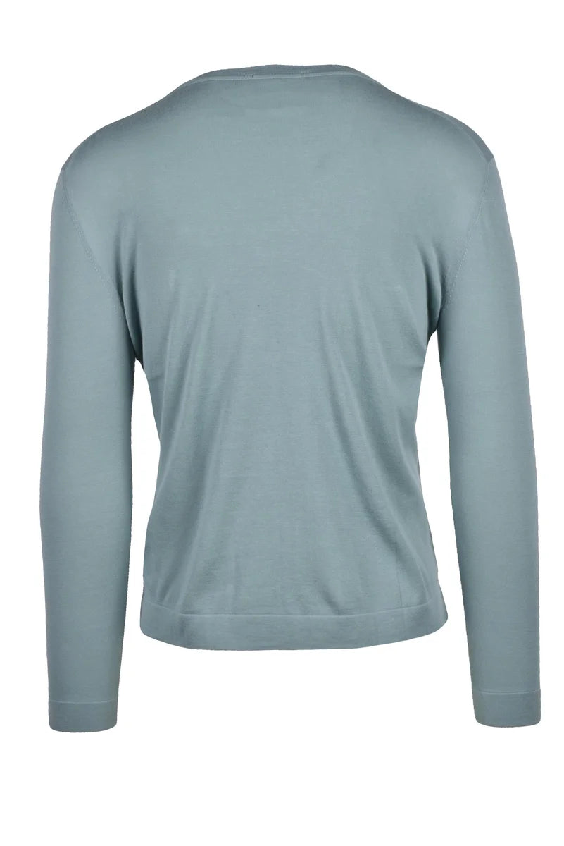Aqua Green Crew Neck Sweater