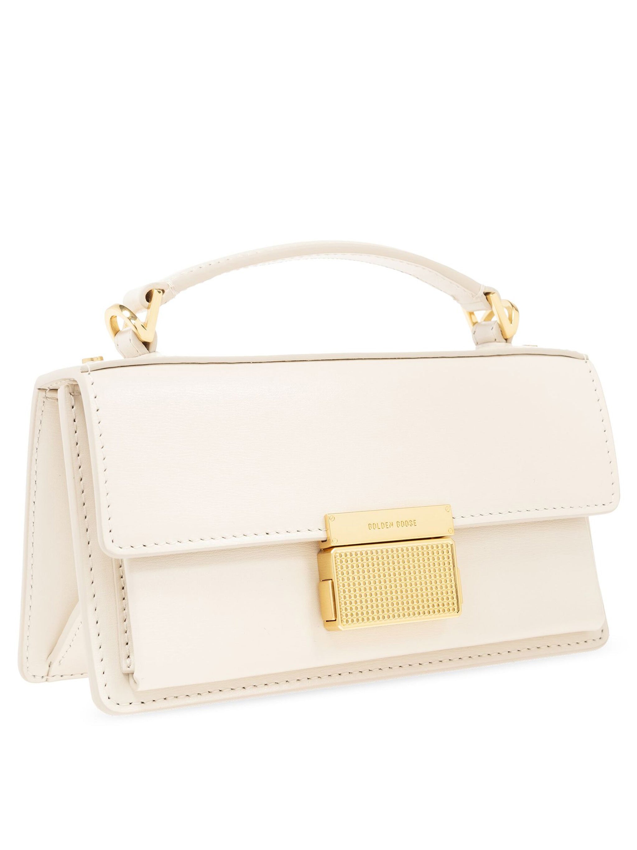 Venezia Small Structured Gold Clasp Handbag