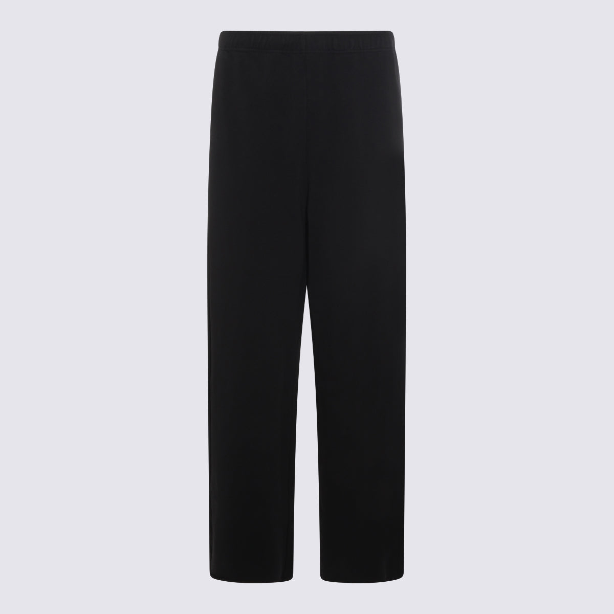 High-Comfort Black Cotton Trousers with Loose Fit