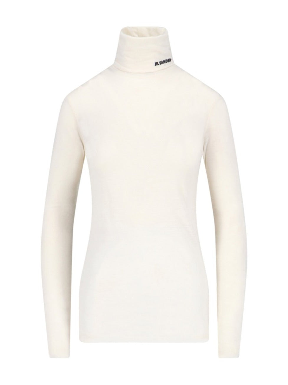 Logo Turtleneck – Cream
