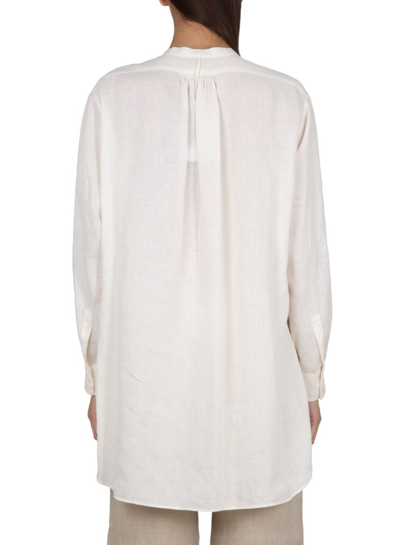 White Linen Tunic Shirt