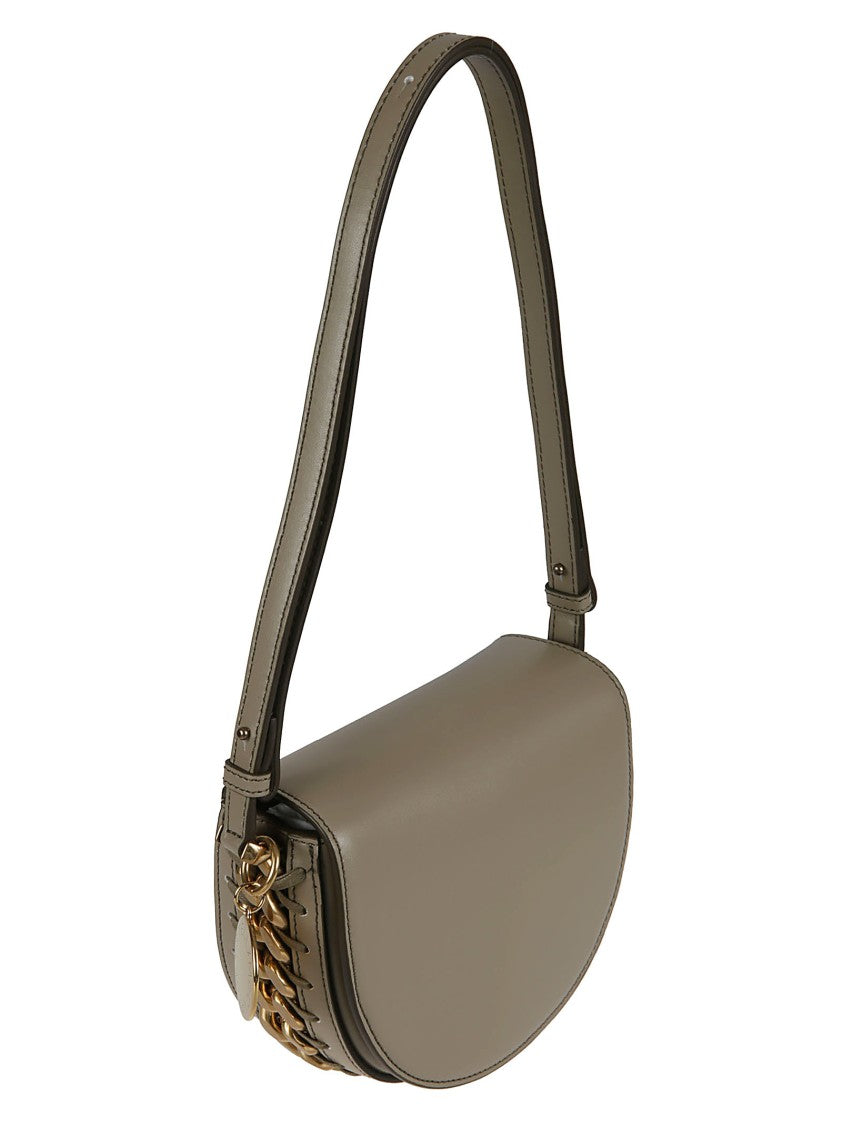Semi-Circular Structured Bag With Chain Detailing