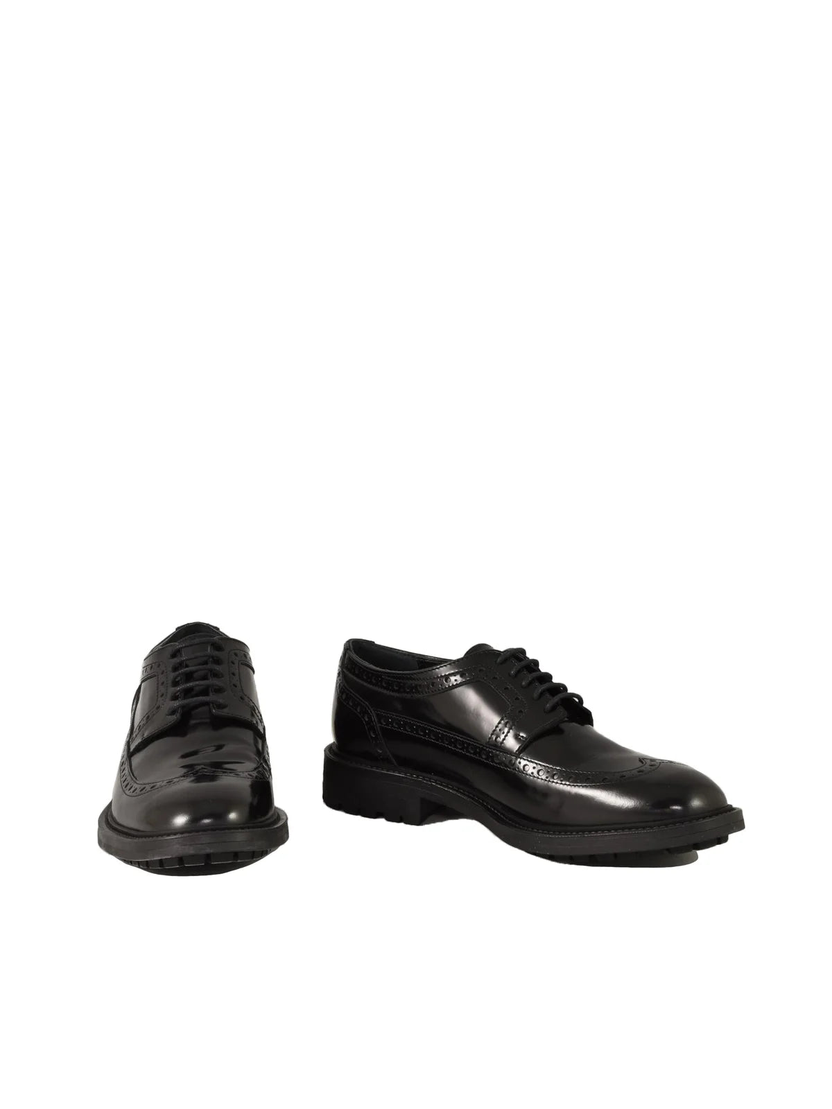 Black English Lace-up Shoes