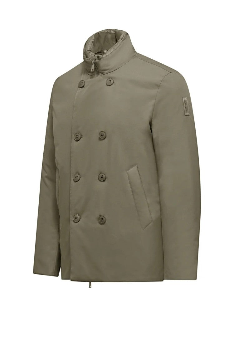 Double-Breasted Jacket with Detachable Bib