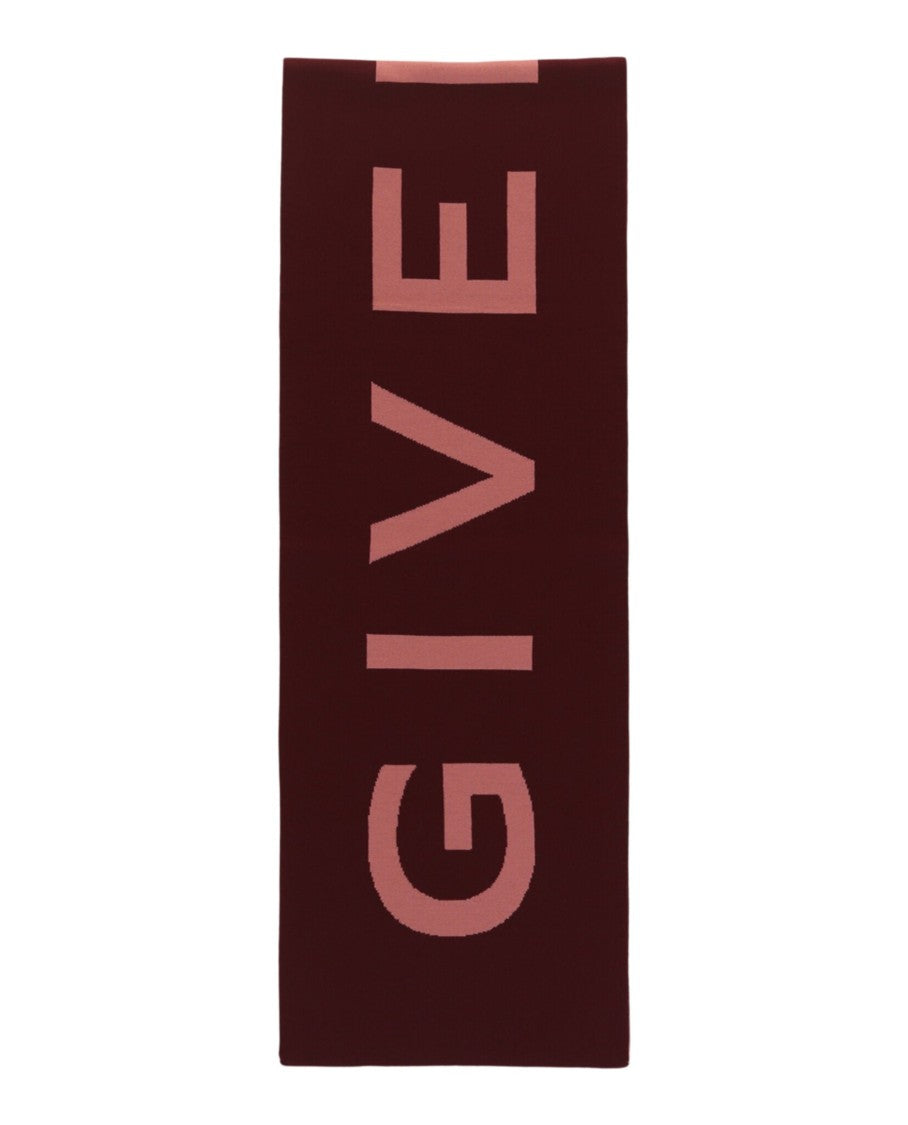 Reversible Wool Scarf With Bold Logo Design