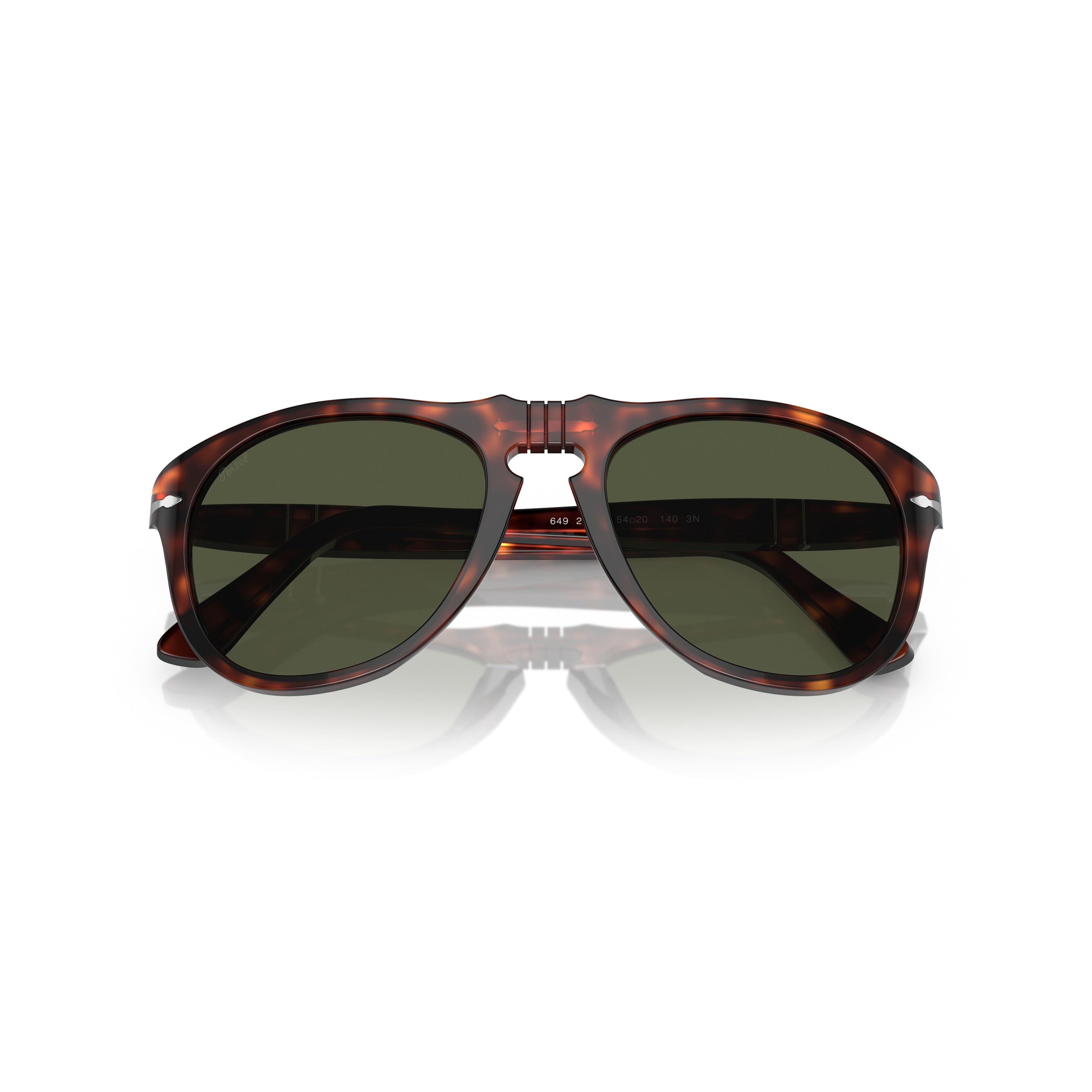 0po0649 Classic Aviator Sunglasses with Tortoiseshell Frame