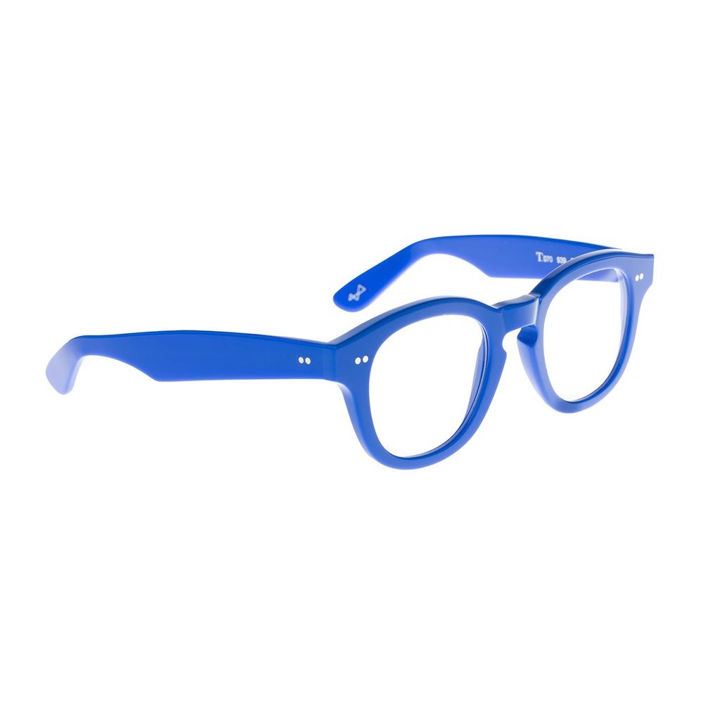T070 Phantos-Shaped Blue Acetate Sunglasses