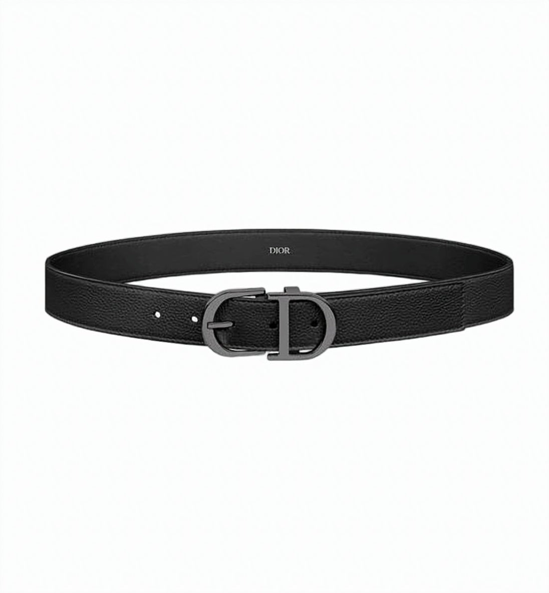 Textured Calfskin Leather Belt