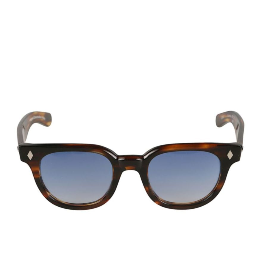 Orbit Tortoiseshell Square Frame Sunglasses with Gradient Blue Lenses