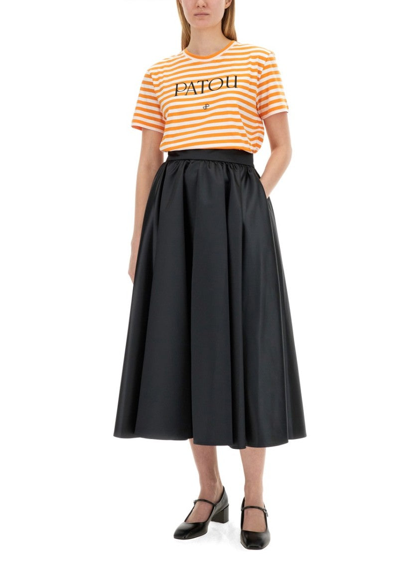 Logo-Emblazoned Cotton T-Shirt With Bold Stripes