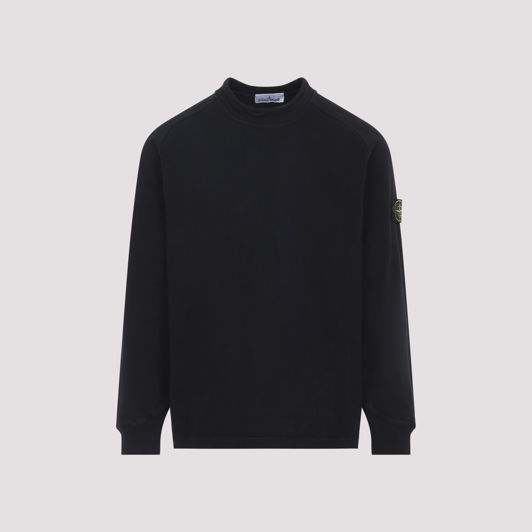 Cotton Sweatshirt with Crew Neckline