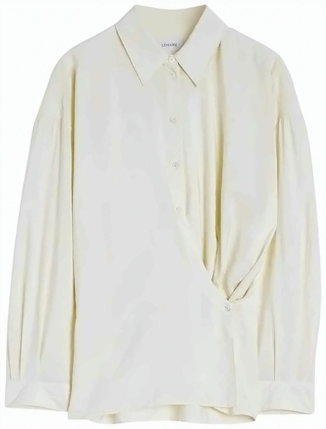 Straight Collar Twisted Design Shirt
