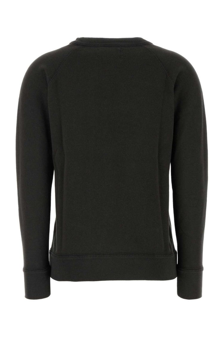 Graphic Logo Long-Sleeve Sweatshirt with Relaxed Fit