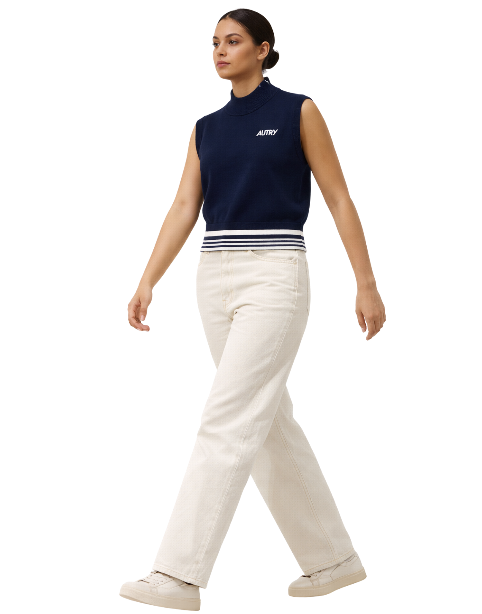 Knitted Blue Women’s Vest