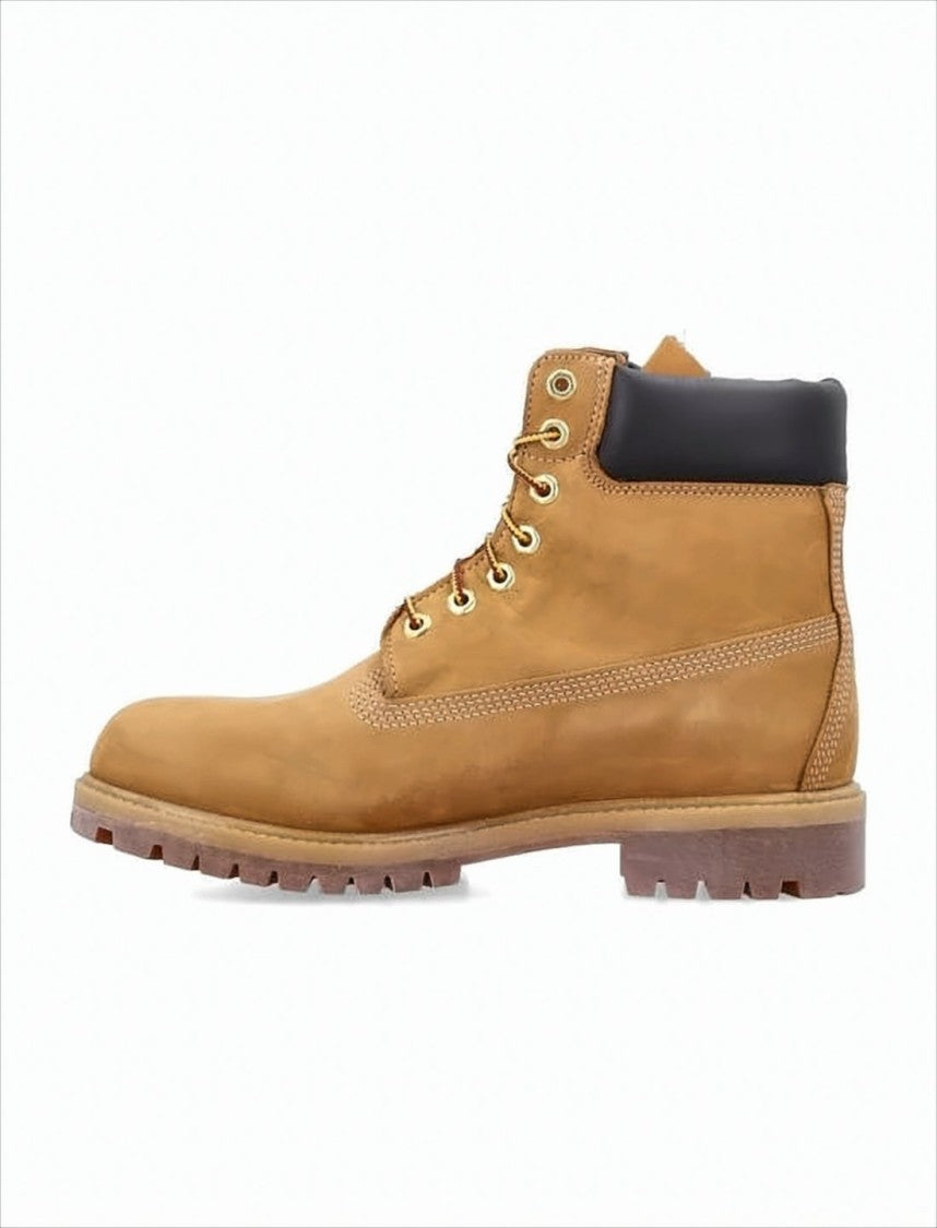 Ankle-High Boots with Padded Collar