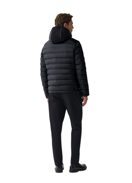 Quilted Down Jacket with Adjustable Hood