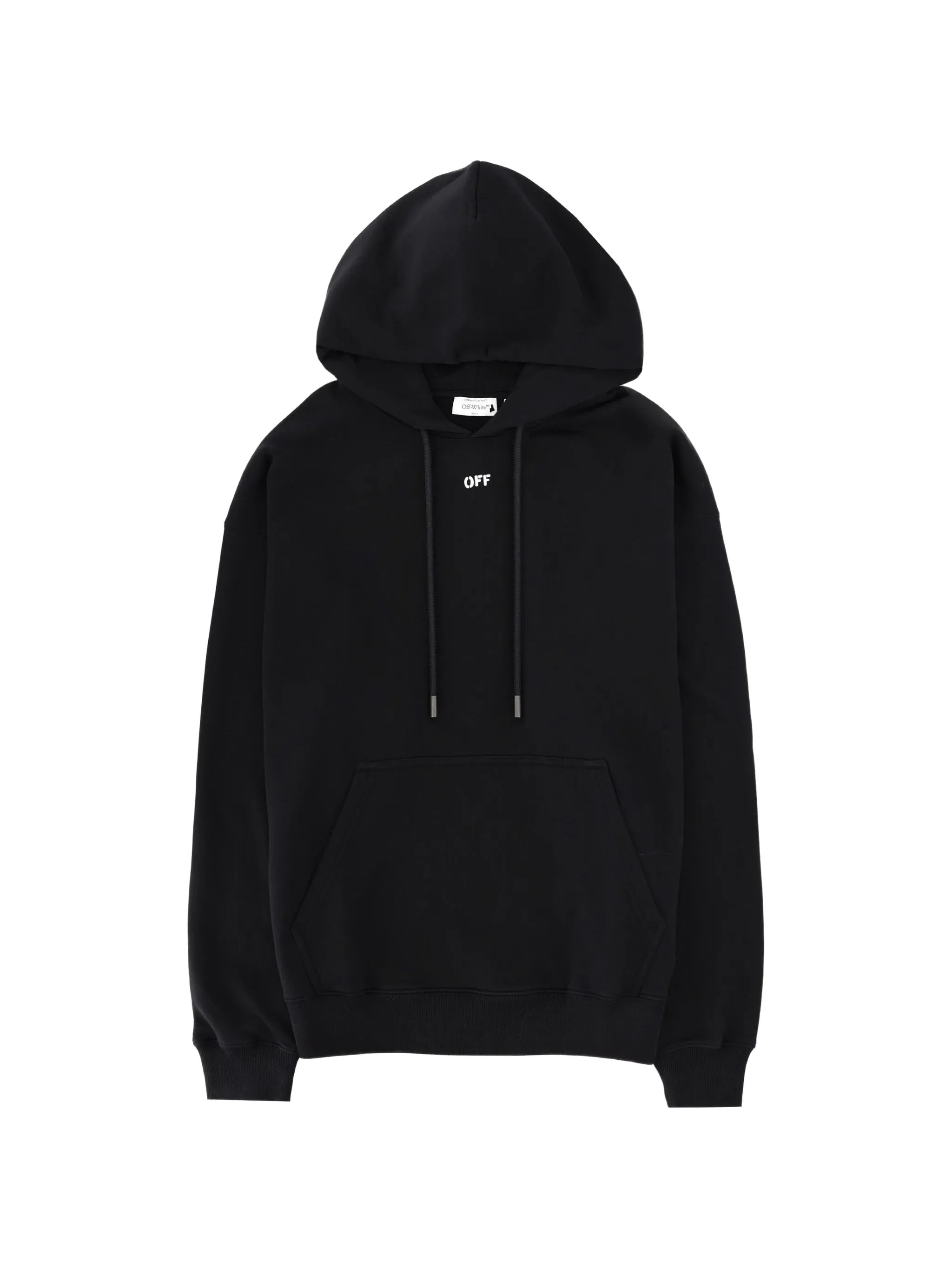 Black 3D Arrow Spray Cotton Hoodie