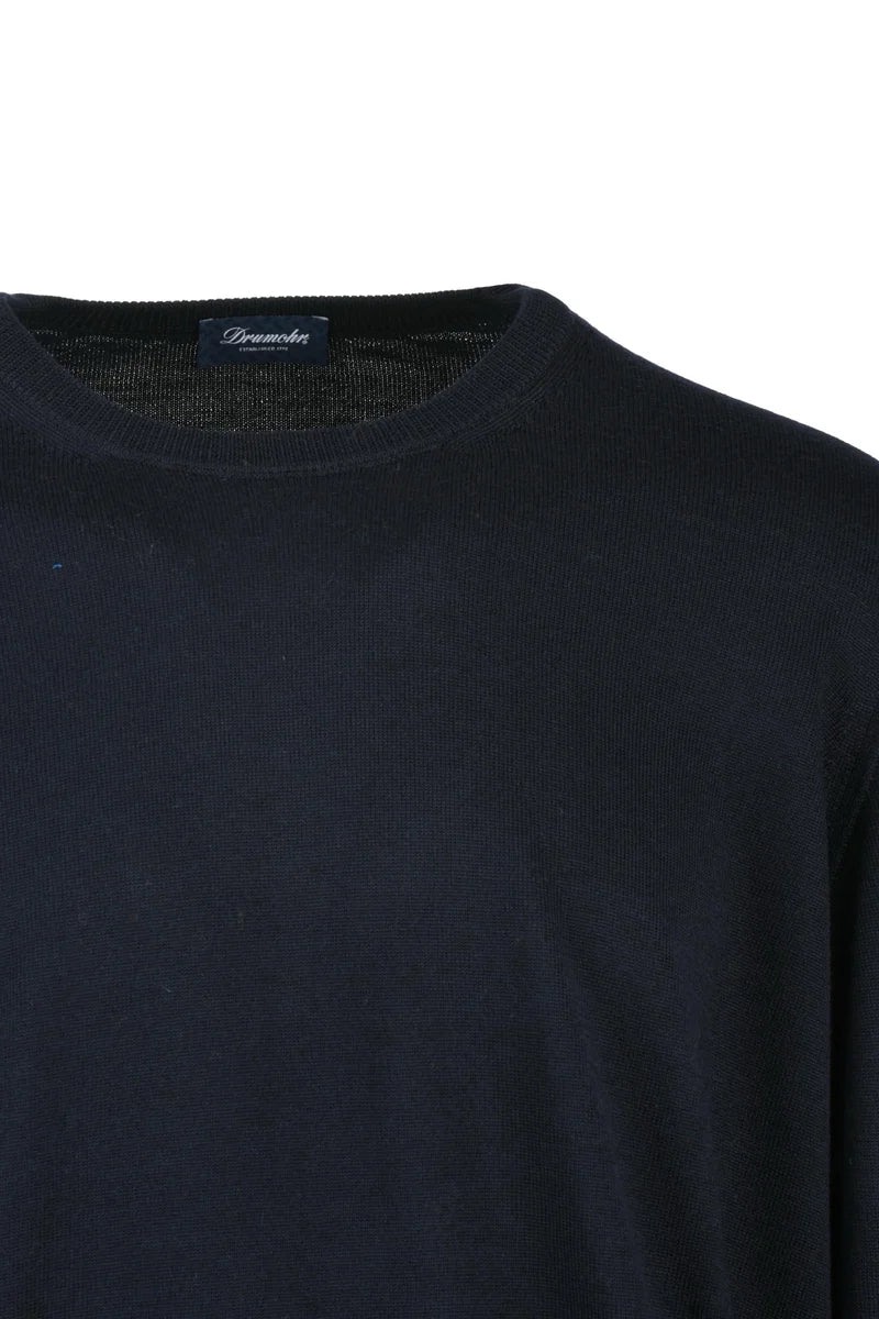 Merino Wool Crew Neck Sweater - Multicolor