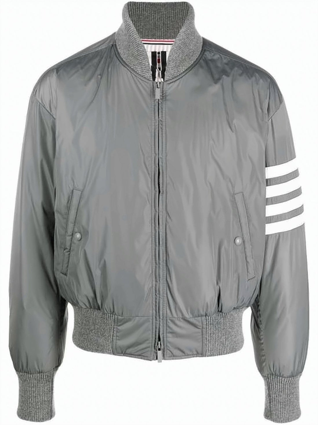 Padded Jacket with Ribbed Details
