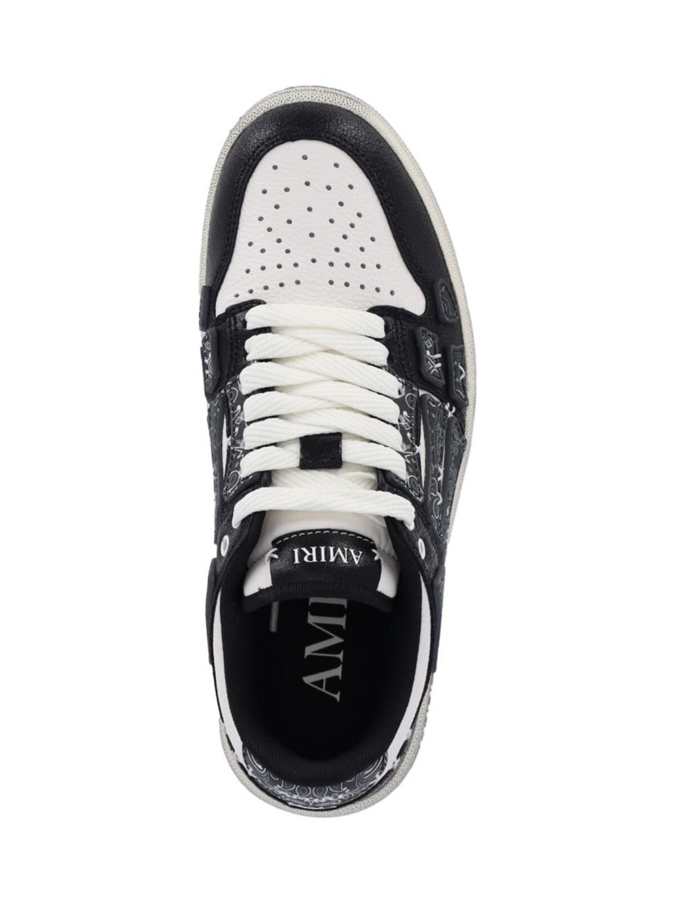 Low-Top White Leather Sneakers With Contrast Detailing