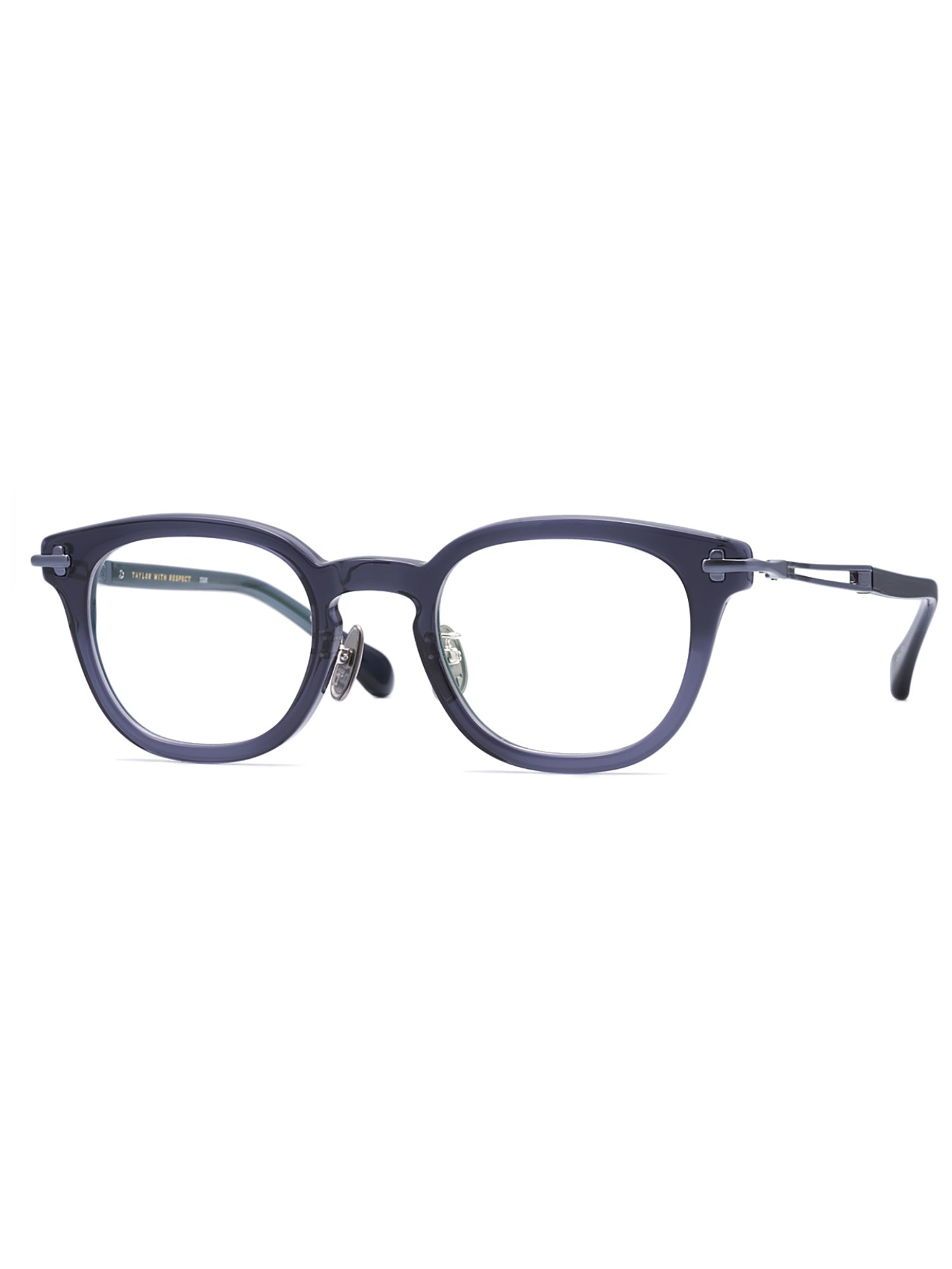 Blue Acetate and Metal Optical Frames
