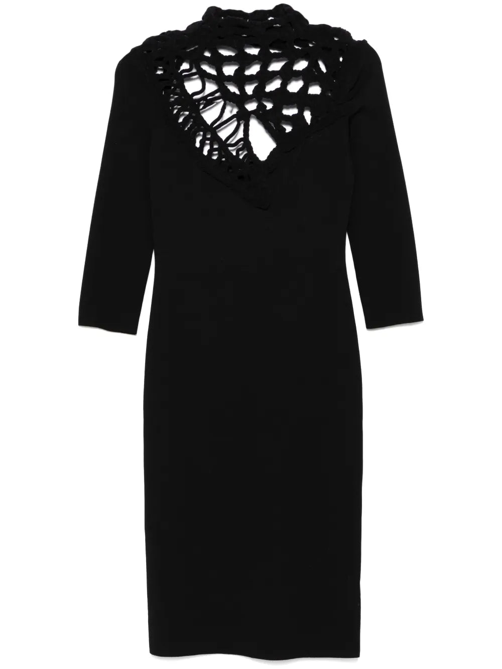 Fitted Dress with Flowing Skirt