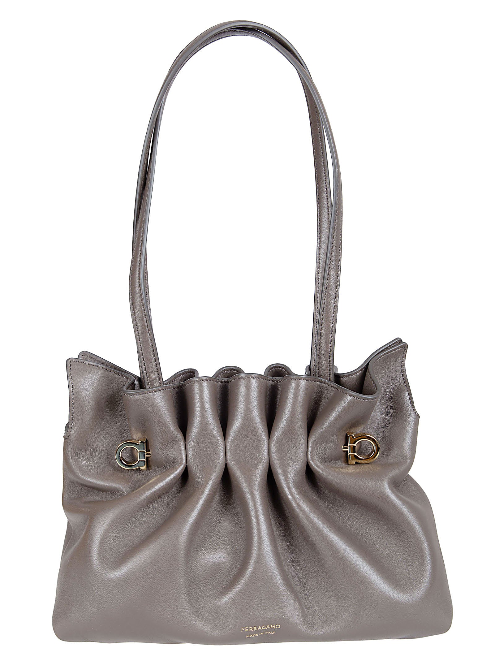 Soft Lambskin Bag with Iconic Gancio Accents