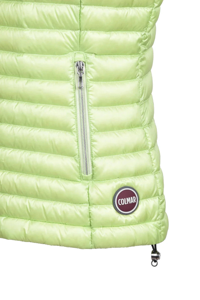 Lightweight Quilted Vest with High Collar