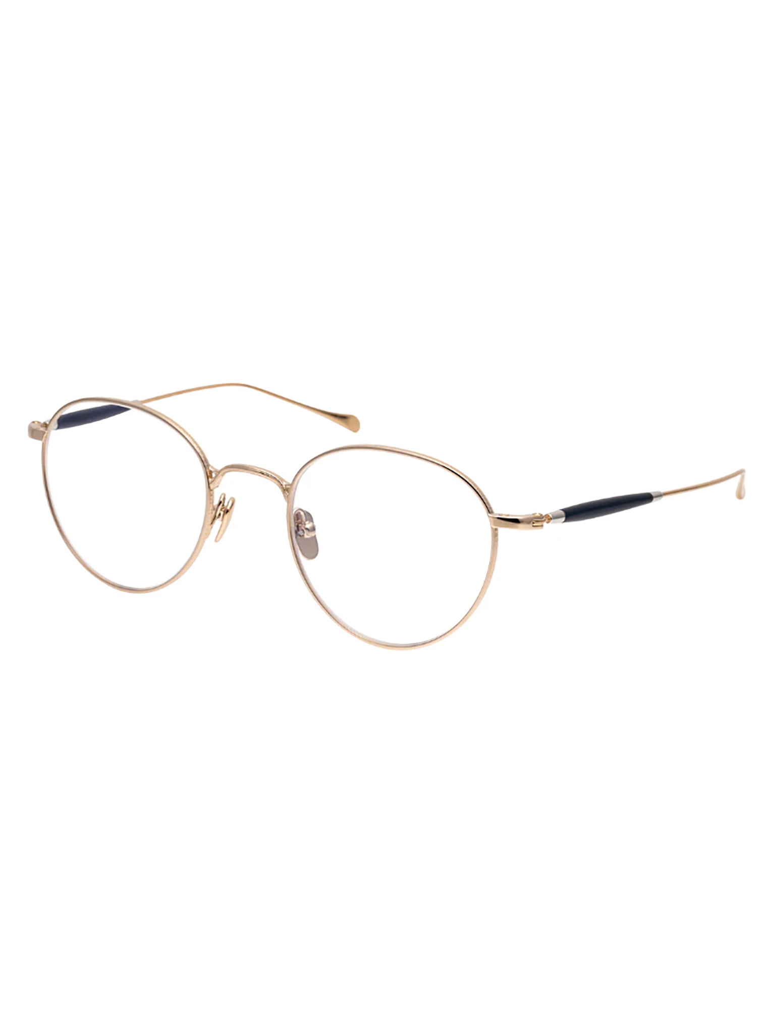 Oval Titanium Frame Eyeglasses With Adjustable Nose Pads