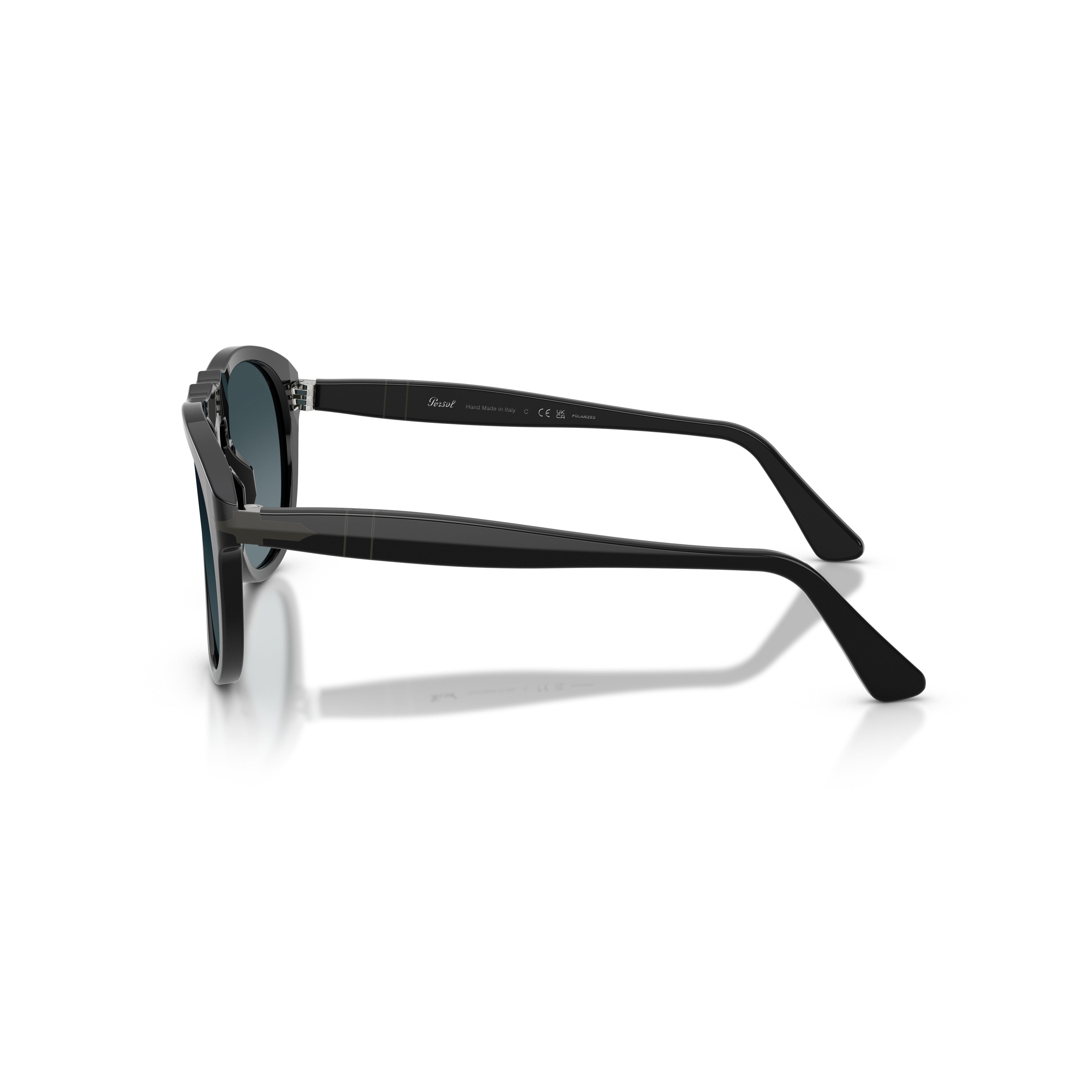 0po0649ne Rounded Frame Acetate Sunglasses with Keyhole Bridge