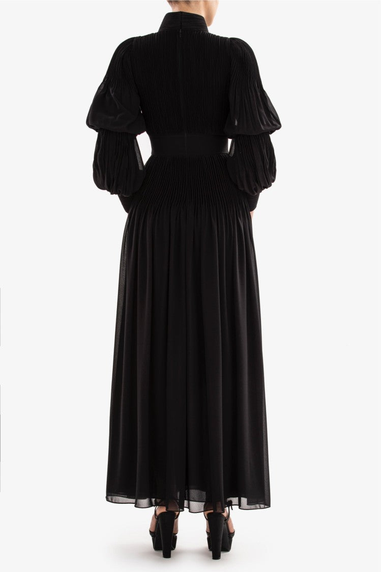 Pleated Midi Dress