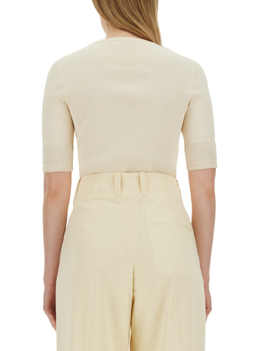 Fitted Jersey T-Shirt in Soft Cotton Blend