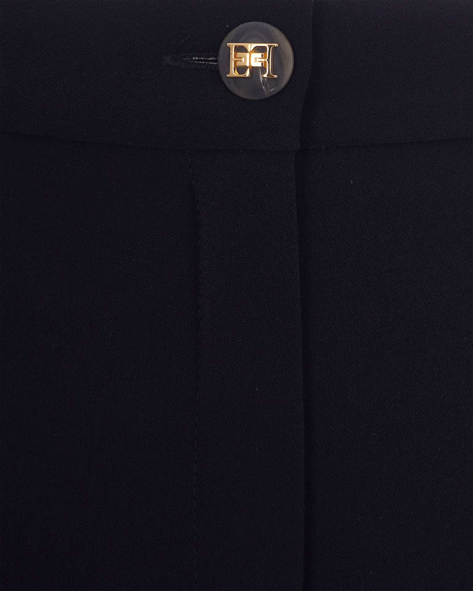 Black Lightweight Crepe Trousers