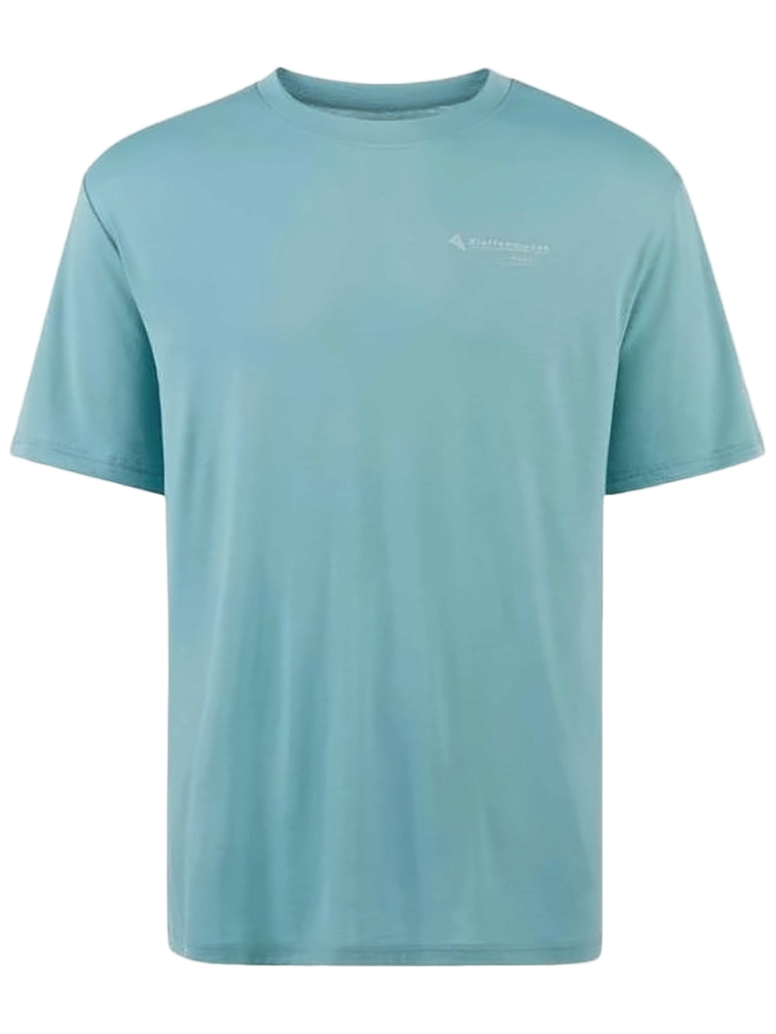 Minimalist Blue Short-Sleeve T-Shirt with Discreet Logo