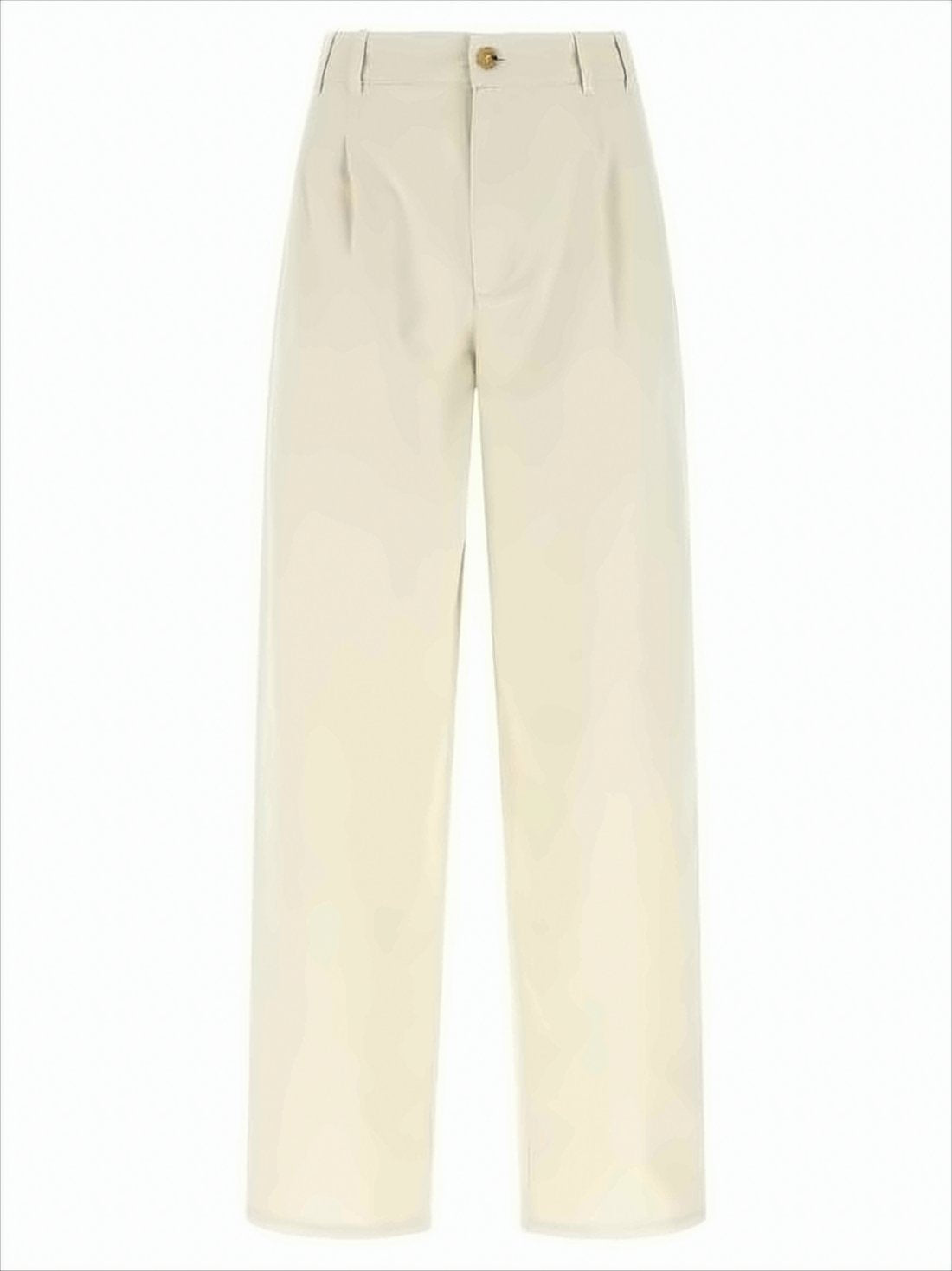 Minimalist High-Waist Straight-Leg Pants with Belt Loops