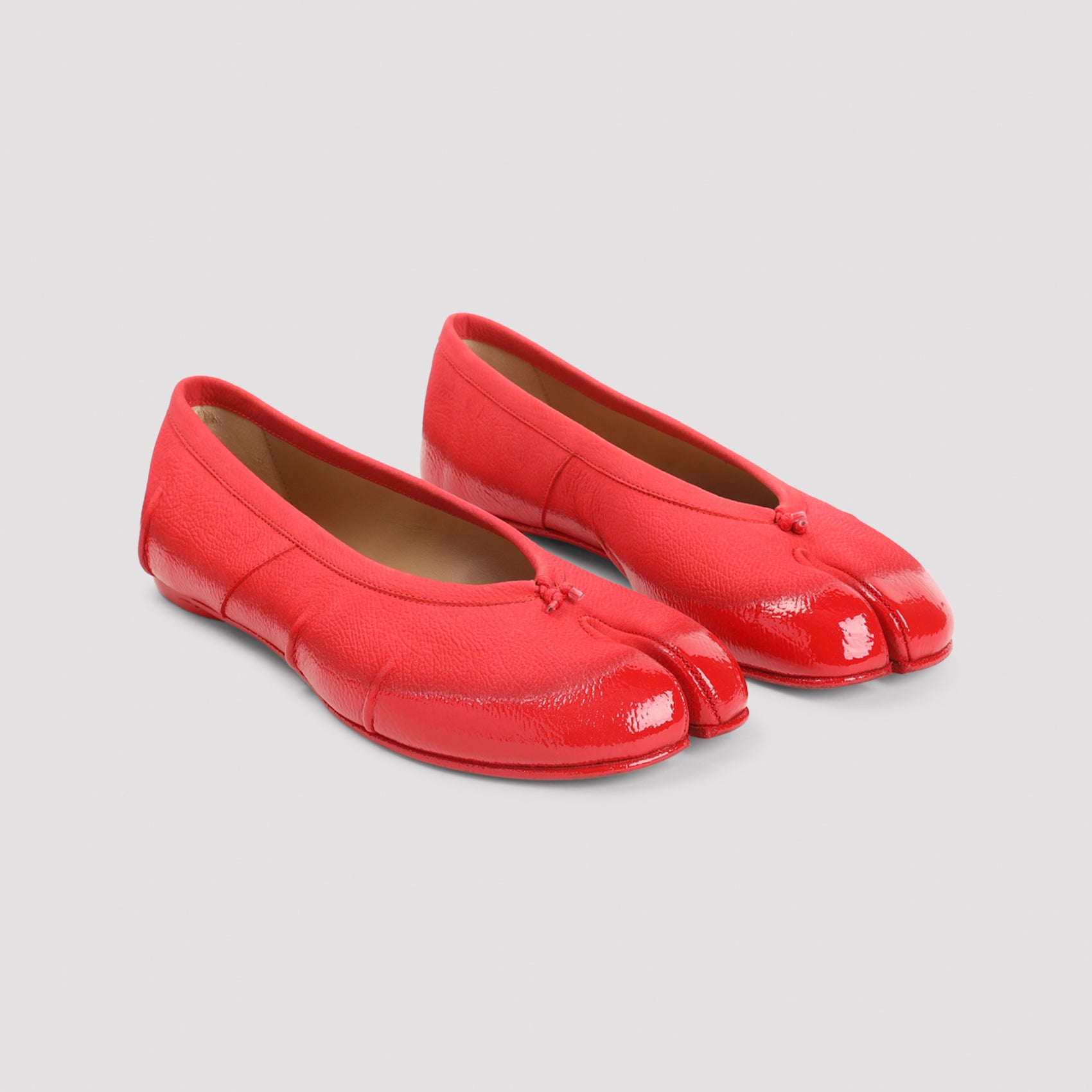 Glossy Red Ballerina Flats