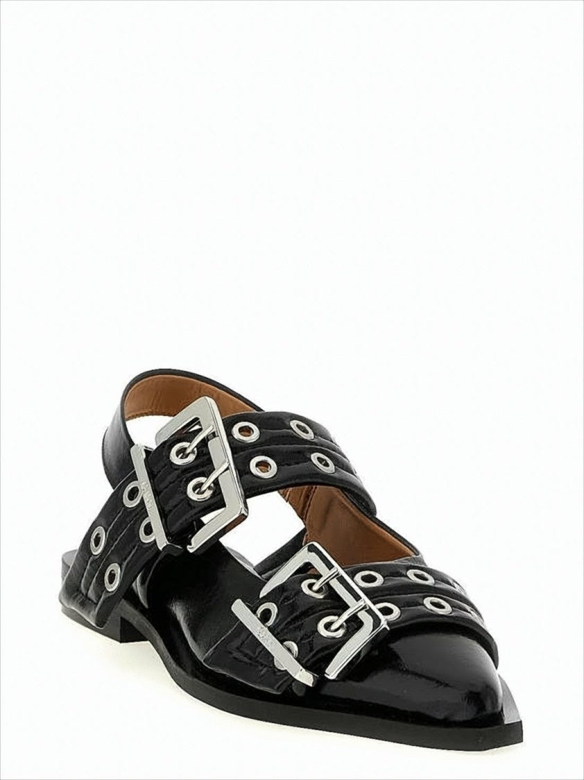 Pointed Toe Flat Shoes with Finish