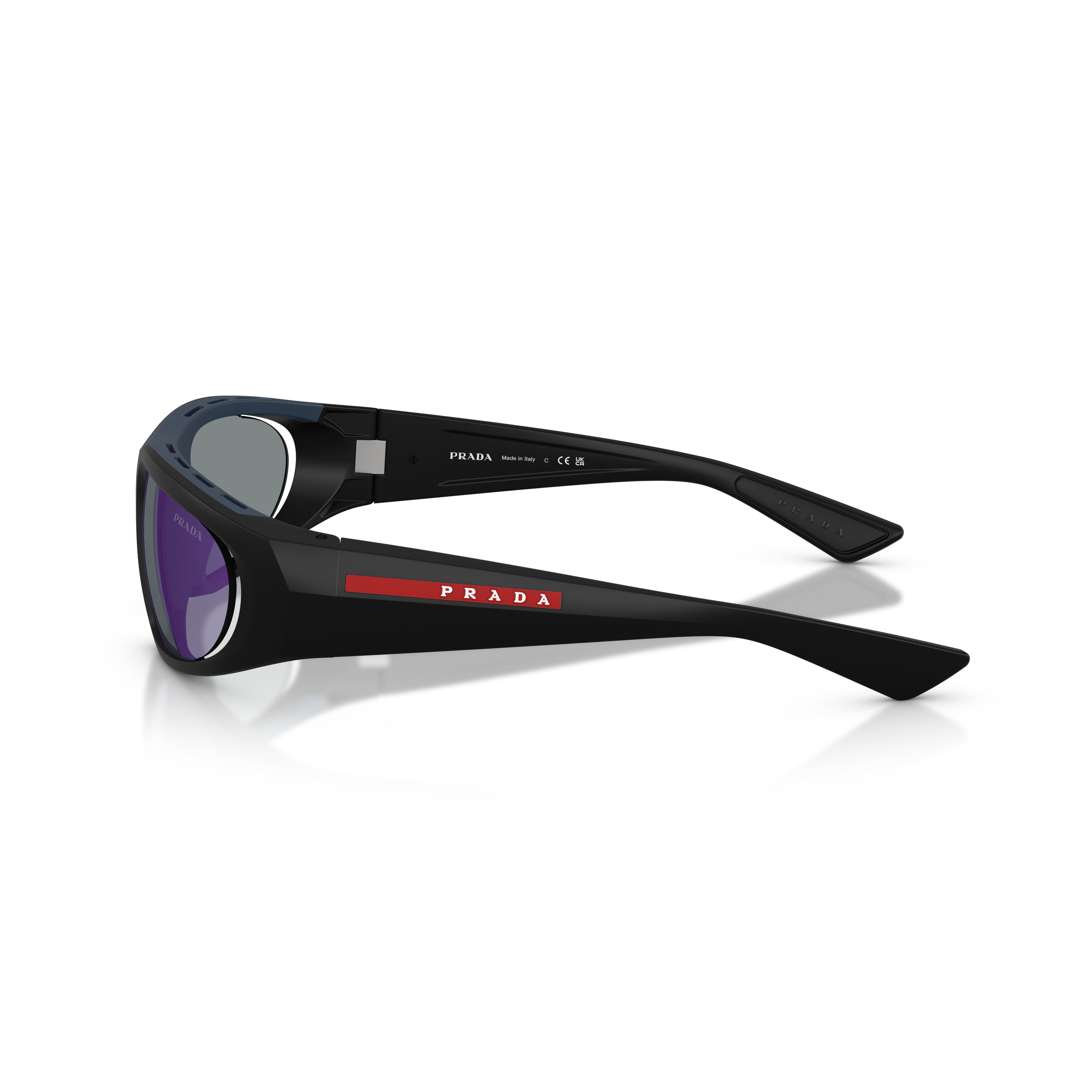 0ps B03s Wraparound Black Sunglasses